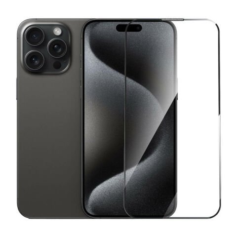 Apple iPhone 15 Pro Wiwu GT-008 Polimer Oleofobik Kaplama Şeffaf Pürüzsüz Temperli Cam Ekran Koruyucu