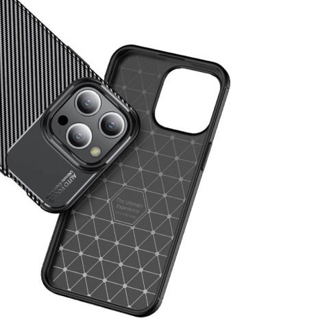 Apple iPhone 15 Pro Kılıf Patinda Negro Silikon Kapak
