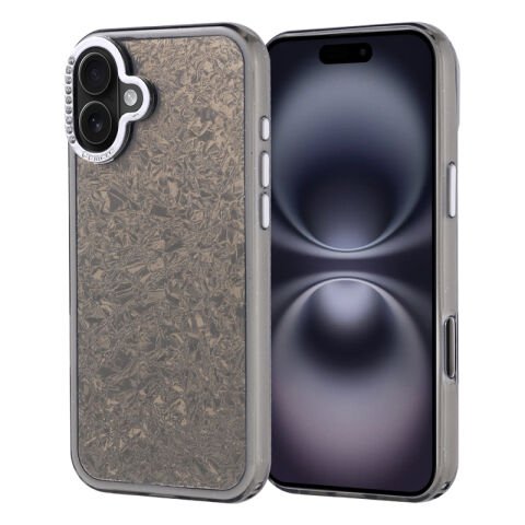 Apple iPhone 16 Plus Kılıf Taşlı Tasarımlı Patinda Kapi Kapak