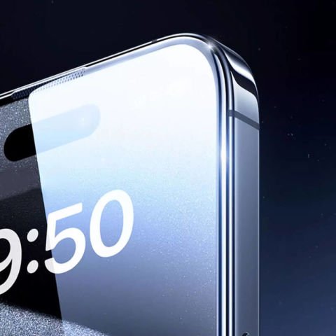 Apple iPhone 15 Plus Wiwu GT-008 Polimer Oleofobik Kaplama Şeffaf Pürüzsüz Temperli Cam Ekran Koruyucu