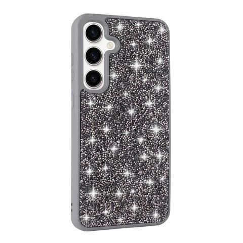 Galaxy S24 Plus Kılıf Parlak Taşlı Tasarım Pırlanta Kapak