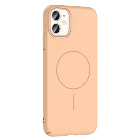 Apple iPhone 11 Kılıf Magsafe Şarj Özellikli Patinda Ruby Sert Kapak