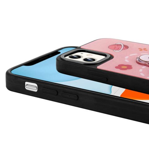 Apple iPhone 11 Kılıf Parlayan Kabartmalı İkonik Figürlü Patinda Amas Silikon Kapak