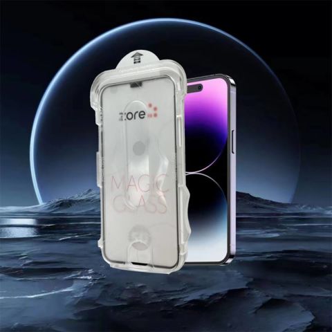 Apple iPhone 16 Pro Max Patinda Kolay Uygulama Aparatlı 5D Magic Glass Cam Ekran Koruyucu