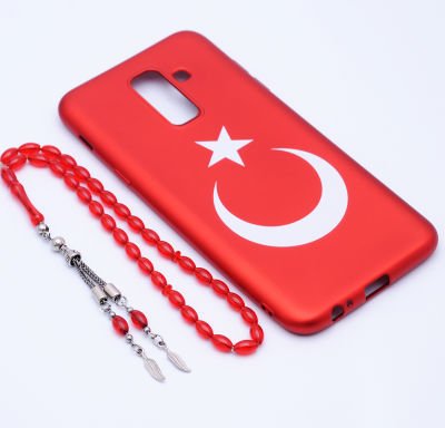 Galaxy A6 Plus 2018 Kılıf Patinda Bayrak Silikon