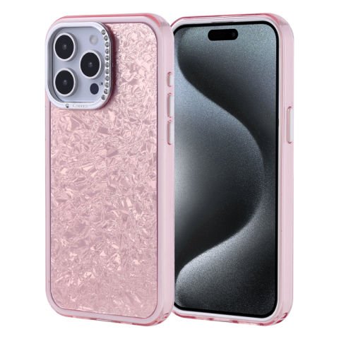 Apple iPhone 15 Pro Max Kılıf Taşlı Tasarımlı Patinda Kapi Kapak