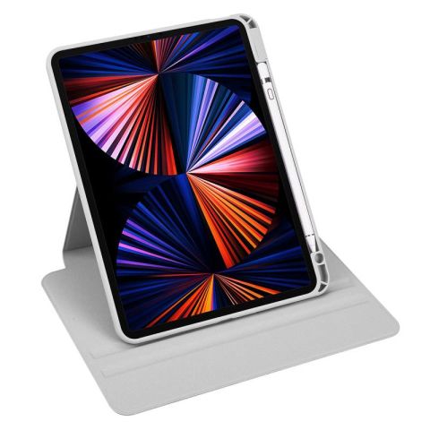 Apple iPad Air 10.9 2022 (5.Nesil) Kılıf Patinda Termik Kalem Bölmeli Dönebilen Standlı Kılıf