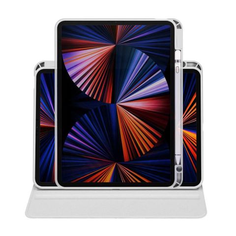 Apple iPad Air 10.9 2022 (5.Nesil) Kılıf Patinda Termik Kalem Bölmeli Dönebilen Standlı Kılıf