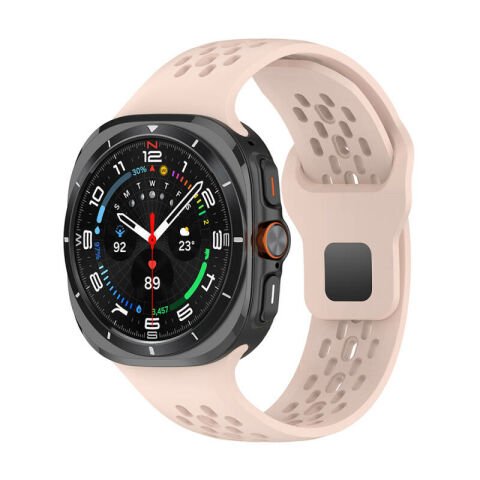 Galaxy Watch Ultra 47mm Patinda KRD-119 Delikli Tasarım Silikon Kordon