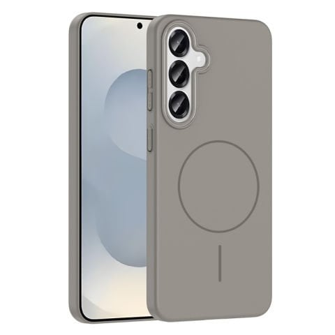 Galaxy S25 Plus Kılıf Magsafe Şarj Özellikli Patinda Ruby Sert Kapak
