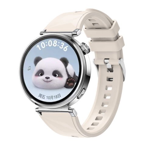 Huawei GT4 41mm Patinda KRD-129 18mm Silikon Kordon Strap Kayış