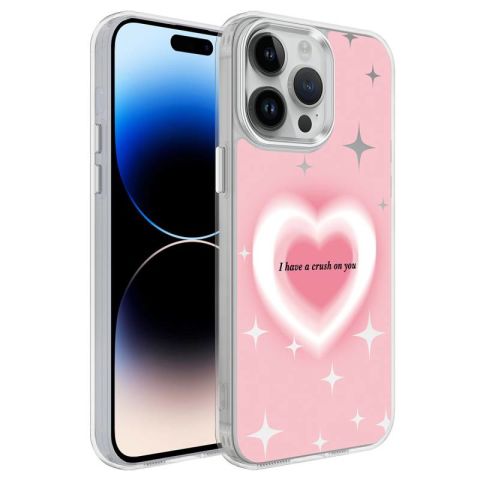 Apple iPhone 14 Pro Kılıf Airbagli Parlak Tasarımlı Patinda Mimbo Kapak