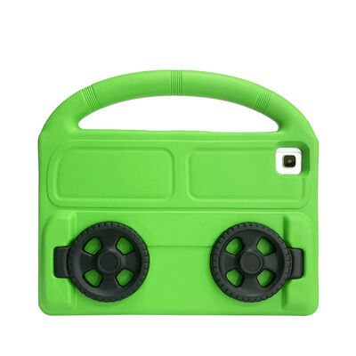 Galaxy Tab A7 10.4 T500 2020 Patinda Wheel Car Tekerlek Standlı Tablet Eva Silikon Kılıf