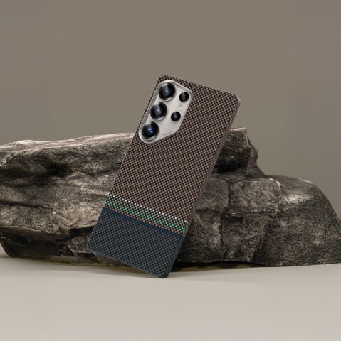 Galaxy S25 Ultra Kılıf Magsafe Şarj Özellikli Karbon Fiber Tasarımlı Benks Prestige ArmorAir Kevlar Kapak
