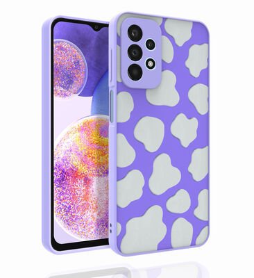 Galaxy A23 Kılıf Desenli Kamera Korumalı Parlak Patinda Nora Kapak