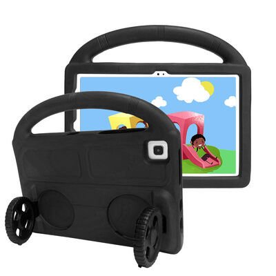Galaxy Tab A7 10.4 T500 2020 Patinda Wheel Car Tekerlek Standlı Tablet Eva Silikon Kılıf