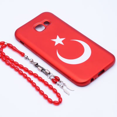 Galaxy A7 2017 Kılıf Patinda Bayrak Silikon
