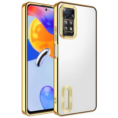 Xiaomi Redmi Note 12 Pro 4G Kılıf Kamera Korumalı Logo Gösteren Patinda Omega Kapak
