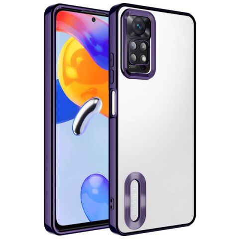 Xiaomi Redmi Note 12 Pro 4G Kılıf Kamera Korumalı Logo Gösteren Patinda Omega Kapak
