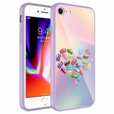 Apple iPhone SE 2020 Kılıf Kamera Korumalı Desenli Sert Silikon Patinda Epoksi Kapak