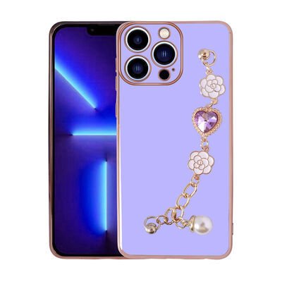 Apple iPhone 12 Pro Kılıf El Tutamaçlı Kamera Korumalı Patinda Taka Silikon Kapak