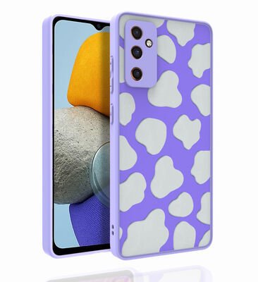 Galaxy M23 Kılıf Desenli Kamera Korumalı Parlak Patinda Nora Kapak