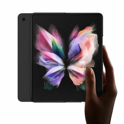 Galaxy Z Fold 3 Kılıf Patinda Kalem Bölmeli Droga Kılıf