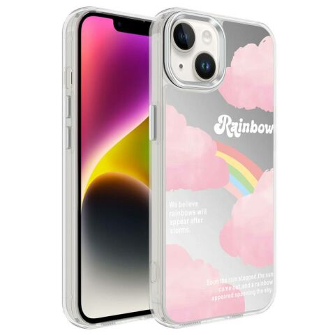 Apple iPhone 14 Kılıf Airbagli Parlak Tasarımlı Patinda Mimbo Kapak