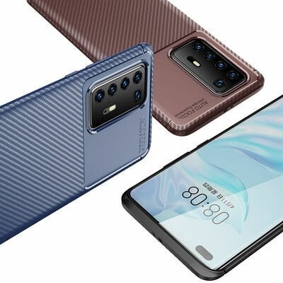 Huawei P40 Pro Kılıf Patinda Negro Silikon Kapak