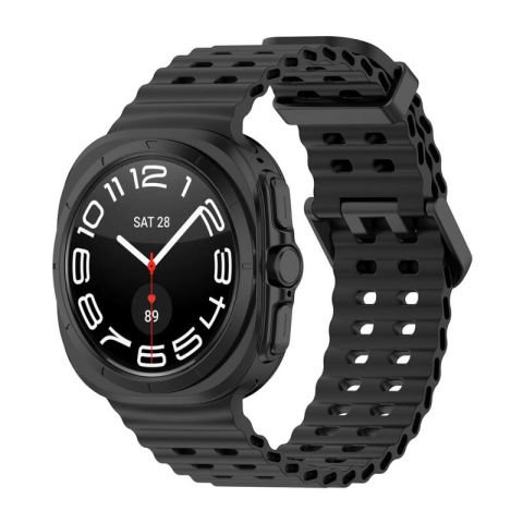 Galaxy Watch Ultra 47mm Patinda KRD-118 Tırtıklı Tasarım Silikon Kordon