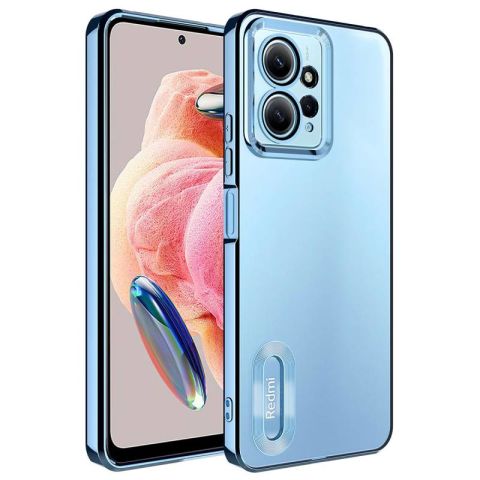 Xiaomi Redmi Note 12 4G Kılıf Kamera Korumalı Logo Gösteren Patinda Omega Kapak