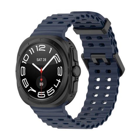 Galaxy Watch Ultra 47mm Patinda KRD-118 Tırtıklı Tasarım Silikon Kordon