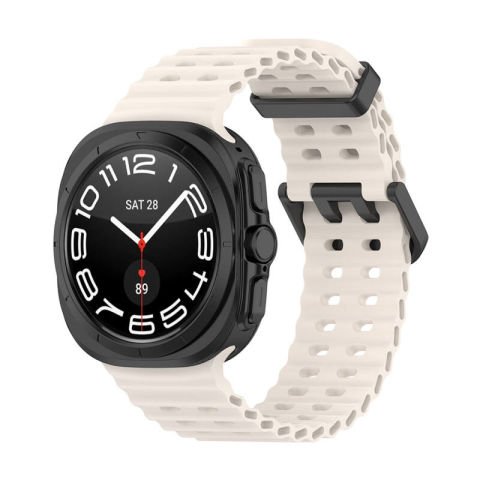 Galaxy Watch Ultra 47mm Patinda KRD-118 Tırtıklı Tasarım Silikon Kordon