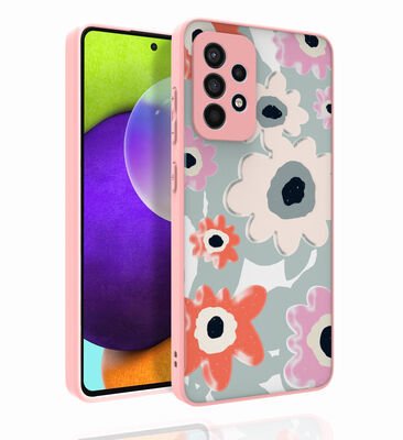 Galaxy A52 Kılıf Desenli Kamera Korumalı Parlak Patinda Nora Kapak