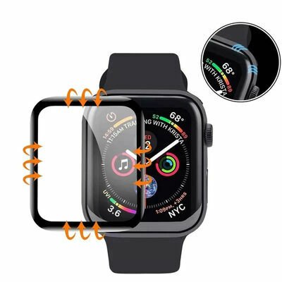 Apple Watch 44mm Patinda PMMA Silikon Body Saat Ekran Koruyucu