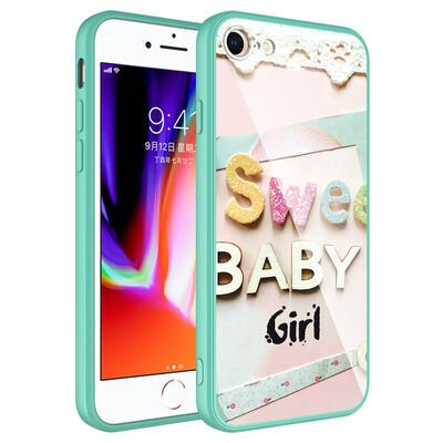 Apple iPhone 8 Kılıf Kamera Korumalı Desenli Sert Silikon Patinda Epoksi Kapak