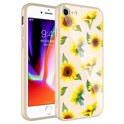 Apple iPhone 8 Kılıf Kamera Korumalı Desenli Sert Silikon Patinda Epoksi Kapak