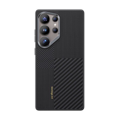 Galaxy S25 Ultra Kılıf Magsafe Şarj Özellikli Karbon Fiber Benks Montage Hybrid ArmorPro Kevlar Kapak