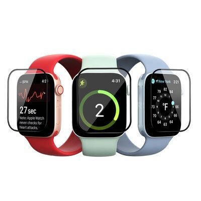 Apple Watch 7 45mm Patinda PMMA Pet Saat Ekran Koruyucu