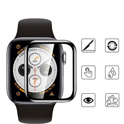 Apple Watch 7 45mm Patinda PMMA Pet Saat Ekran Koruyucu