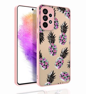 Galaxy A73 Kılıf Desenli Kamera Korumalı Parlak Patinda Nora Kapak
