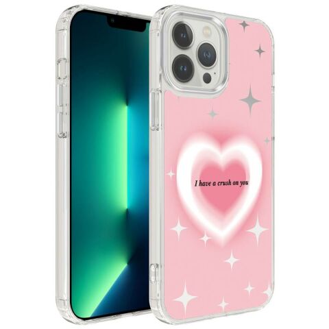 Apple iPhone 13 Pro Max Kılıf Airbagli Parlak Tasarımlı Patinda Mimbo Kapak