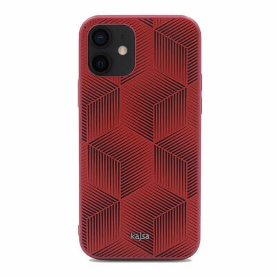 Apple iPhone 12 Kılıf Kajsa Splendid Serisi 3D Cube Kapak