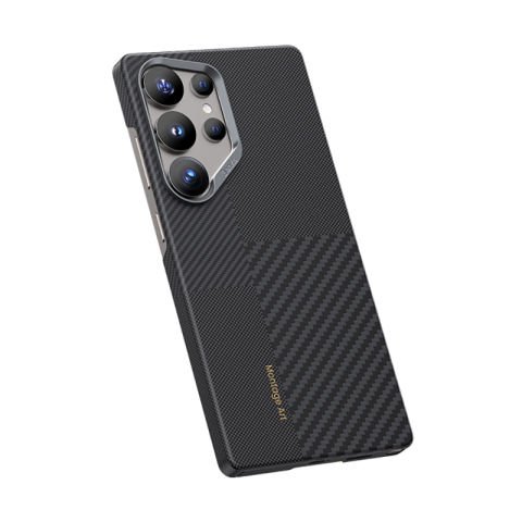 Galaxy S25 Ultra Kılıf Magsafe Şarj Özellikli Karbon Fiber Benks Montage ArmorAir Kevlar Kapak