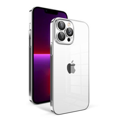 Apple iPhone 13 Pro Kılıf Kamera Korumalı Renkli Çerçeveli Patinda Garaj Kapak