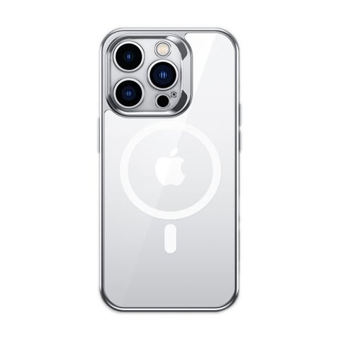 Apple iPhone 14 Pro Max Kılıf Magsafe Şarj Özellikli Premium Cam Arka Yüzey Benks Electroplated Kapak