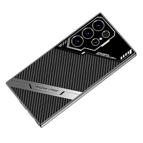 Galaxy S23 Ultra Kılıf Kamera Korumalı Karbon Tasarım Patinda Yeni Seri Procase Kapak