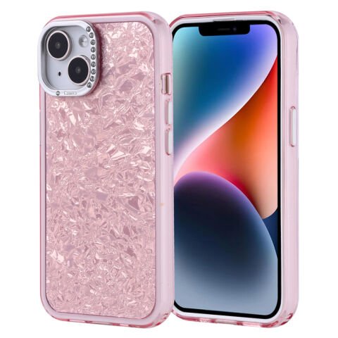 Apple iPhone 13 Kılıf Taşlı Tasarımlı Patinda Kapi Kapak