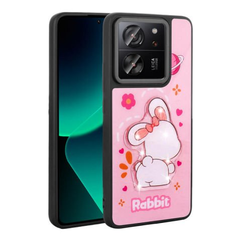 Xiaomi Mi 13T Kılıf Parlayan Kabartmalı İkonik Figürlü Patinda Amas Silikon Kapak