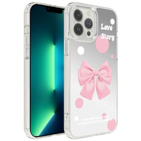Apple iPhone 13 Pro Kılıf Airbagli Parlak Tasarımlı Patinda Mimbo Kapak